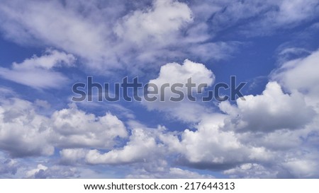Wide angle view of interesting cloud pattern