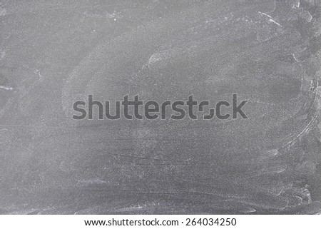 Closeup of a section of blackboard with wiped chalk marks