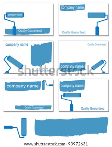 Six business card designs in vector format.