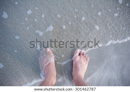 beach foot feet sand family