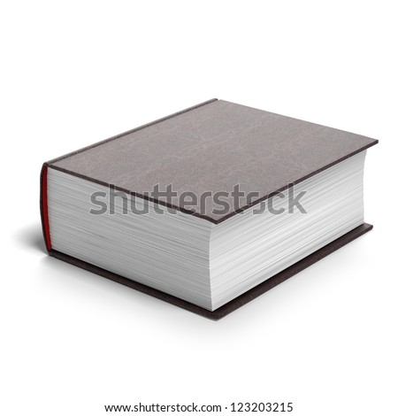 Thick red book isolated on a white background ストックフォト © 