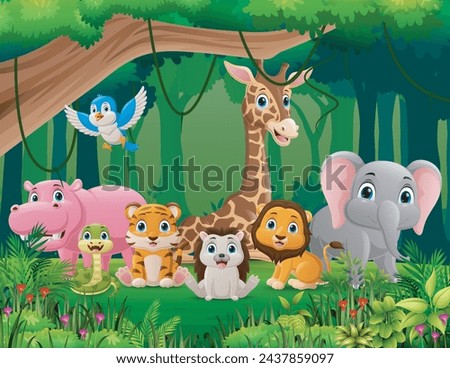 Similar – Image, Stock Photo smile Animal Wild animal