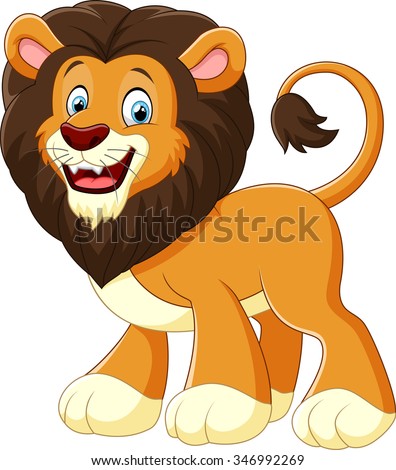 Illustration Lion Cartoon - 346992269 : Shutterstock