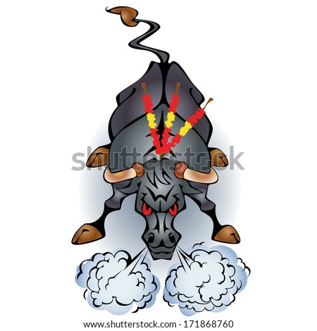 Wild Bull Stock Vector Illustration 171868760 : Shutterstock