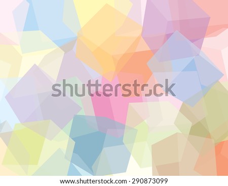 3D cubes vague background