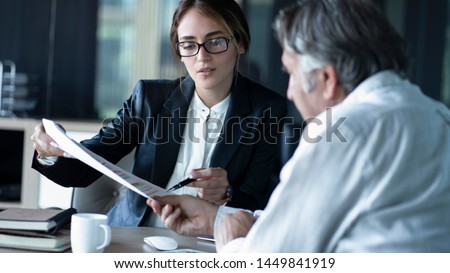 Business people discussion advisor concept Stock foto © 