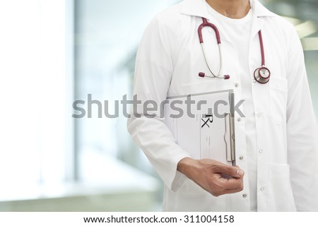 Doctor man in hospital