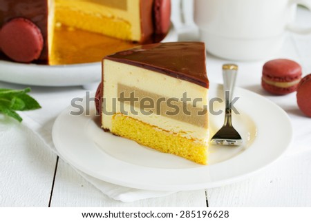 A delightful mousse cake \