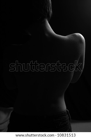 Woman\'s Head Shoulders and Back