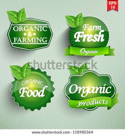 Farm fresh food label, badge or seal