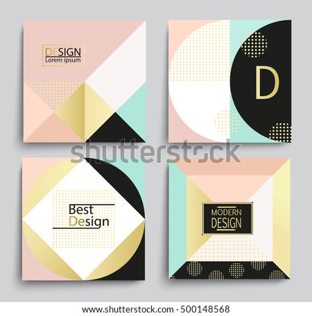 Set of elegant geometric banner template design, vector illustration. Applicable for Covers, Voucher, Posters, Flyers and Banner Designs.
