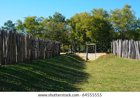 Wooden Fort Interior Walls Stock Photo 64555555 : Shutterstock