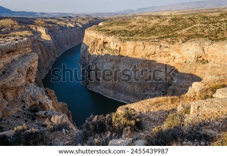 Similar – Image, Stock Photo View between the canyon of houses from the island La Gorée to Dakar