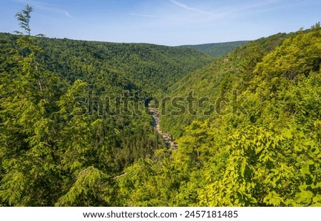 Similar – Image, Stock Photo Hiking in the Blackwater Valley