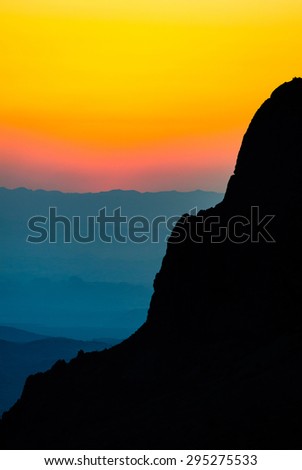 Colorful Sunrise at Big Bend National Park