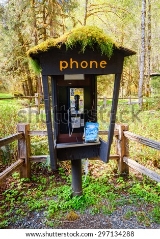 Pay Phone at Olympic National Park