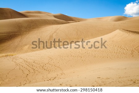 Rolling Sand Dunes at Great Sand Dunes National Park