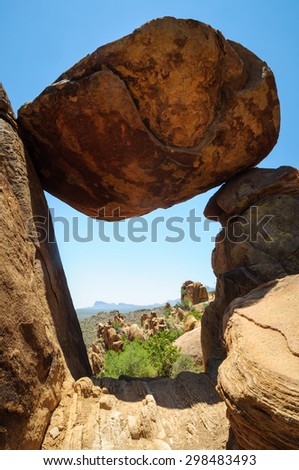 Arch Boulder at Big Bend National Park