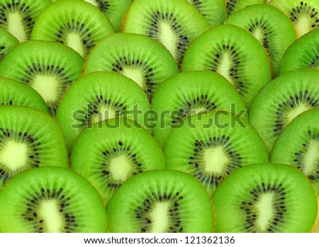 background with beautiful green kiwi