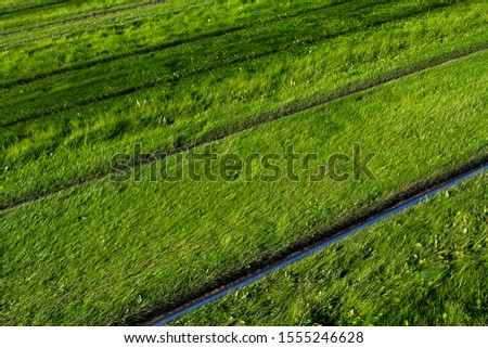 Similar – Foto Bild Schienen durch grüne Wiese