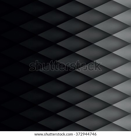 Retro background, pattern rhombs, mesh gradient, transition from light to dark, vector background, black pattern