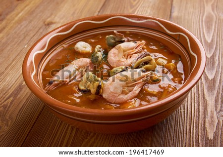 Cioppino is a fish stew originating in San Francisco. It is considered an Italian-American dish, and is related to various regional fish soups and stews of Italian cuisine