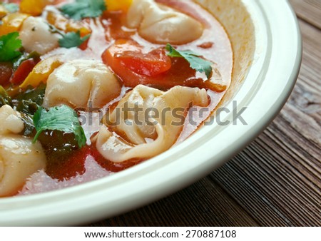 Tortellini Minestrone Soup - Italian winter soup with ravioli
