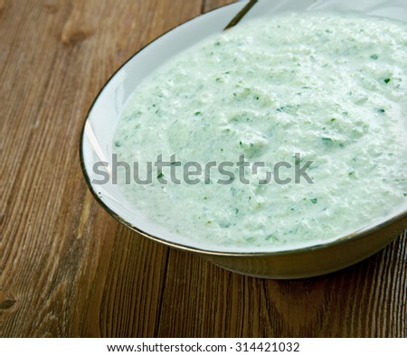 Benedictine -  spread made with cucumbers and cream cheese.Cuisine of the United States