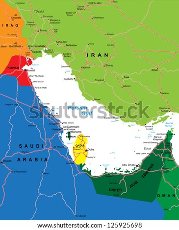 Persian Gulf Area map