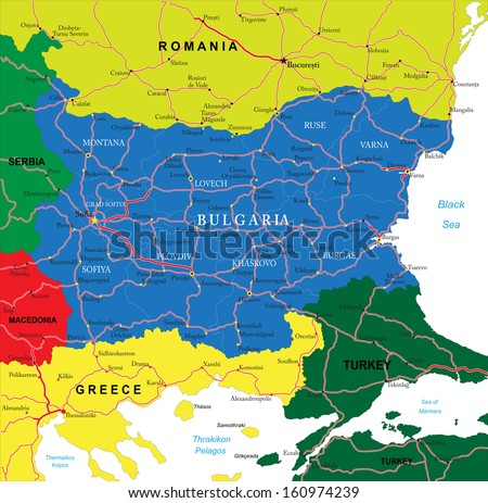 Bulgaria map