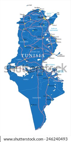 Tunisia map