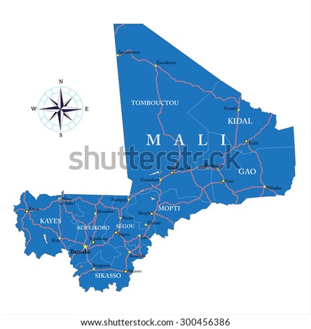 Mali map