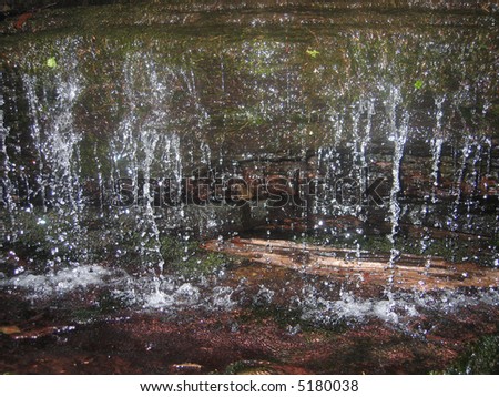 Water Falling Off Rocks