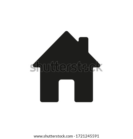 Home icon. House symbol illustration vector to be used in web applications. House flat pictogram isolated. Stay home. Line icon representing house for web site or digital apps. 