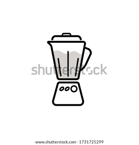 Blender, juicer line icon. linear style sign for mobile concept and web design. Electric mixer outline vector icon. Symbol, logo illustration. Pixel perfect vector graphics.