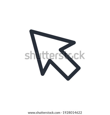 line cursor icon in trendy flat style isolated on background. line cursor icon symbol for your web site. line cursor design icon logo, app, UI. line cursor icon Vector illustration, EPS10.