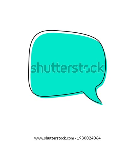 Set of blank empty vector speech bubbles. Chat, inbox, dialog, message, question, communication, talk, speak, sticker, balloon, thinking