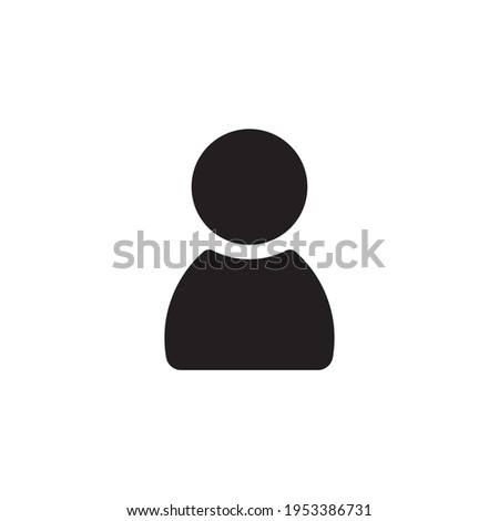 User Icon in trendy flat style isolated on grey background. User silhouette symbol for your web site design, logo, app, UI. Vector illustration, EPS10.