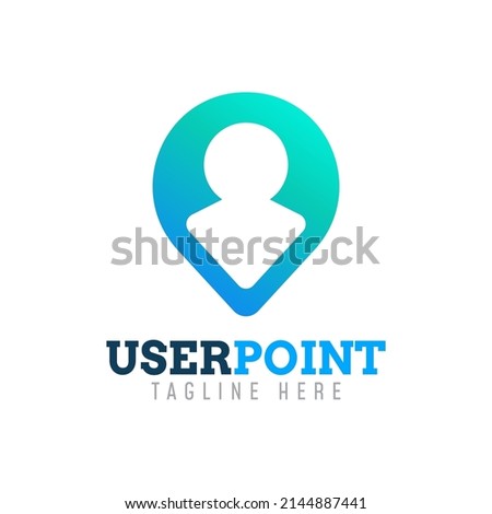 User GPS point logo. Icon. Web. Vector Design. Pin. Symbol. Location.