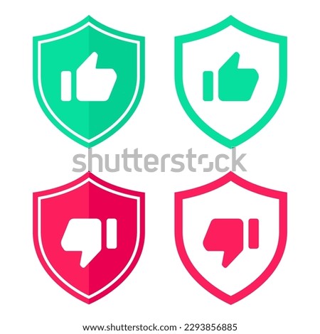 Shield with like hand thumbs up icon. Warranty sign. Secure approve symbol. Hand icons. Like and dislike thumb up symbols. Not machine washable sign. Stop no entry. Calendar, Information and Download 