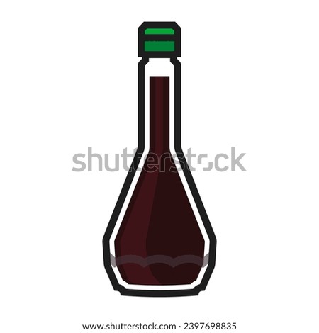 Japanese soy sauce icon. Vector. Soy Sauce icon in vector. Illustration. Asian seasoning. 