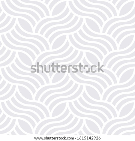 Seamless subtle gray vintage woven ornate art deco outline pattern vector