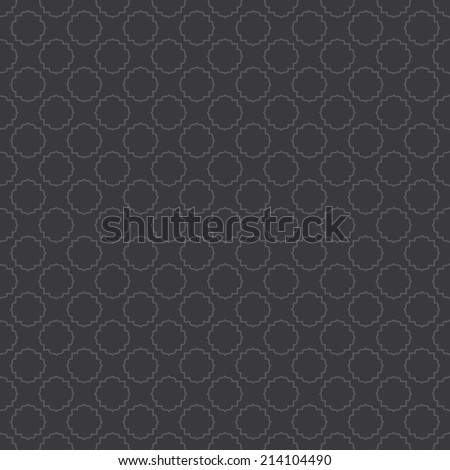 Seamless dark grey arabic pattern