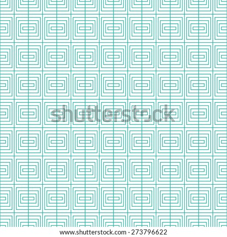 Seamless mint and white op art rectangular pattern