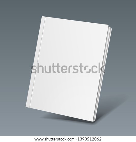 Mockup Blank Cover Of Magazine, Book, Booklet, Brochure. Illustration. Background. Mock Up Template Ready For Your Design. Vector EPS10
