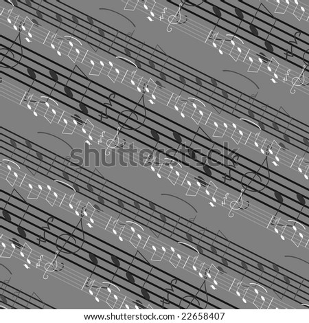 Seamless pattern with music notes. Vector version is in my portfolio