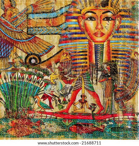 Vintage Background In Egyptian Style Stock Photo 21688711 : Shutterstock