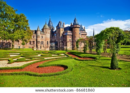 beautiful romantic  holland castle de Haar (from my castles collection)