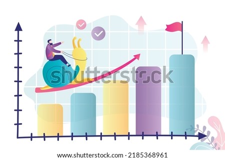 Similar – Image, Stock Photo Reach goal slowly but surely at snail’s pace