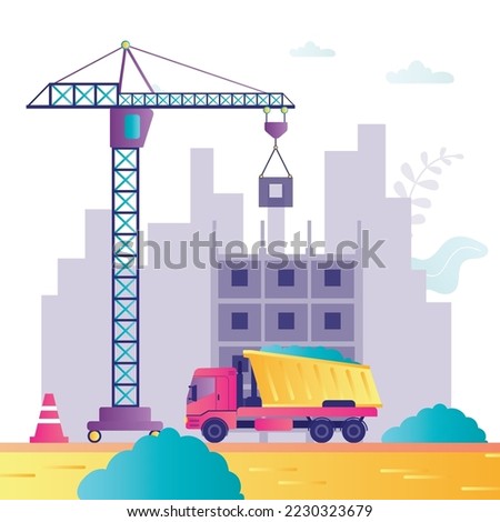 Similar – Image, Stock Photo dump Town High-rise